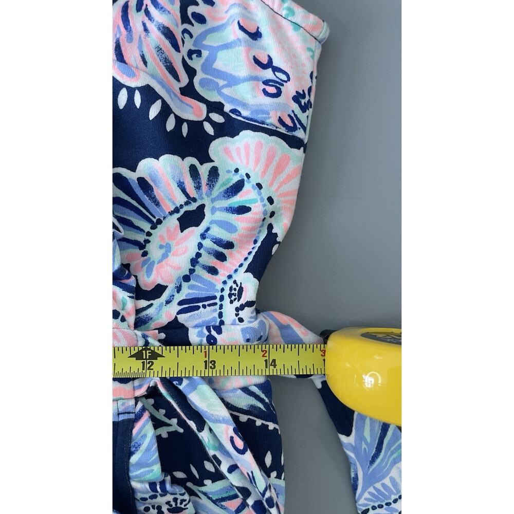 Lilly Pulitzer Romee Wrap Dress Holy Flockamolie Ruffled Sleeveless Preppy S - Picture 10 of 11